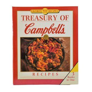 Treasury of Campbells Recipes 3 Cookbooks in 1 Spiral Hardcover